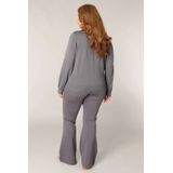 BASE LEVEL CURVY - Yvonne Vest - Donkergrijs