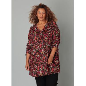 Colletta - Blouse - Multi - Rechte Mouwen - Knoopsluiting