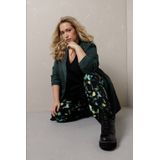 Colletta - Oversized Blazer - Donkergroen