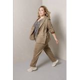 Colletta - Regular Waist Broek - Taupe - Harembroeken