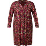 Colletta - Blousejurk - Rood - Midi Lengte - V-hals