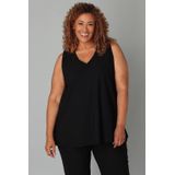 Colletta - Mouwloze Top - Zwart