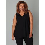 Colletta - Mouwloze Top - Zwart