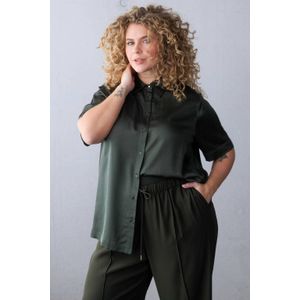 Yest Curve - Blouse - Donkergroen