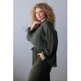 Yest Curve - Blouse - Donkergroen