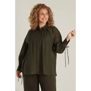 Yest Curve - Blouse - Donkergroen