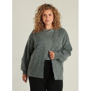 Yest Curve - Gebreid Vest - Grijs - Met Wol