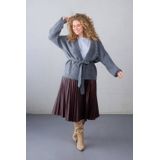 Yest Curve - Gebreid Vest - Grijs - Met Wol