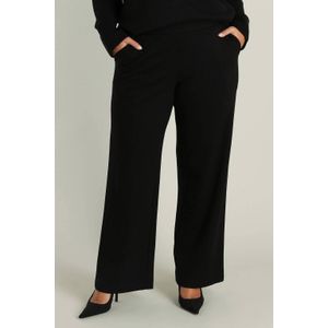 Yest - Curve Wide Leg High Waist Broek - Zwart