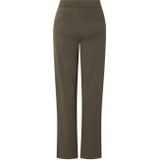 Yest - Curve Wide Leg High Waist Broek - Donkergroen