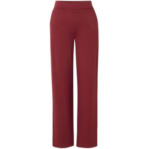 Yest Curve - Wide Leg High Waist Broek - Donkerrood