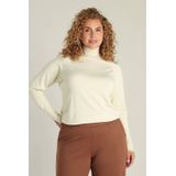 Yest - Curve - Wide Leg High Waist Broek - Bruin