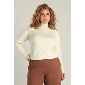 Yest - Curve - Wide Leg High Waist Broek - Bruin