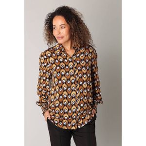 ES&SY - Eve Tops - Blouse - Zwart/Multi-Colour