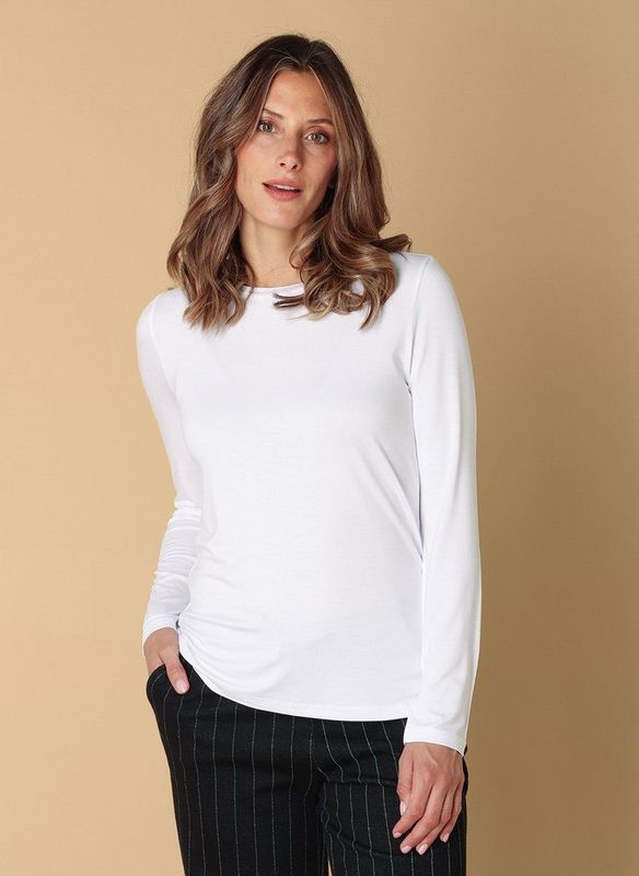 IVY BEAU - Revi Tops - Wit - Longsleeve