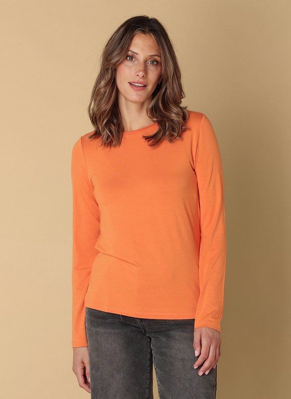 IVY BEAU - Revi Tops - Mandarin orange - Longsleeve