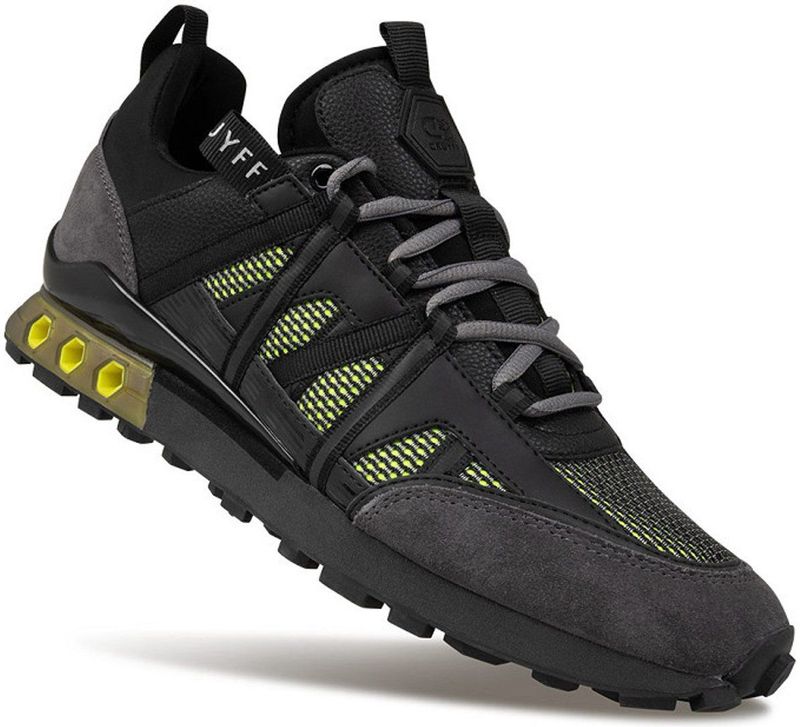 Cruyff Footwear - Fearia Futura - Sneaker - Fluo Yellow / Grey - Mesh