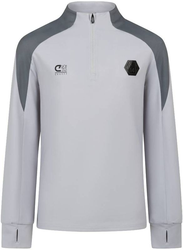 Cruyff - Mellite - Trainingstrui - Lichtgrijs - 1/4-Zip Kids