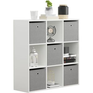Relaxdays - Met wielen - Wit - Opbergkasten kopen