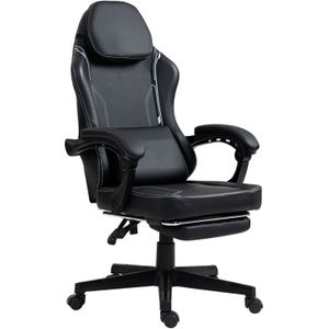 Vinsetto Ergonomische Gaming Stoel met Lendensteun, Voetensteun