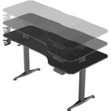 Bureau - Zit-Sta - Zwart - Staal - Elektrisch Verstelbaar