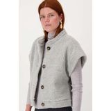Zusss - Teddy Gilet - Grijs - Kort