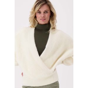 Zusss - Wikkel Trui - Fluffy Garen - Wit