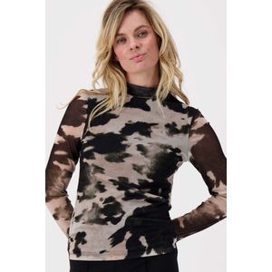 Zusss - Mesh Top - Multicolor - Vlekkenprint