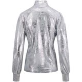Zusss T-shirt Top Met Col In Zilver 0304 248 0006 Zilver Dames Maat - XS