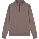 Ambique - Sweater - Taupe - Lange Mouw - Opstaande Kraag