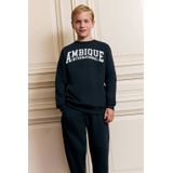 Ambique - Sweater - Marine - Ronde Hals - Lange Mouwen