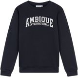 Ambique - Sweater - Marine - Ronde Hals - Lange Mouwen