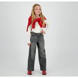 Vingino - Carlice - Jeans - Washed Black - Wijde Pasvorm - Hoge Taille