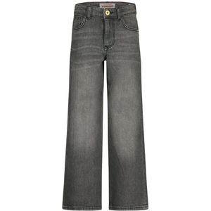 Vingino - Carlice - Jeans - Washed Black - Wijde Pasvorm - Hoge Taille