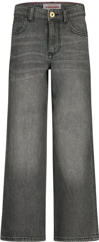 Vingino - Carlice - Jeans - Washed Black - Wijde Pasvorm - Hoge Taille
