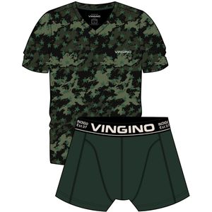 Vingino - Jongensset - Groen - T-shirt en Boxershort