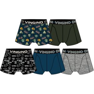 Vingino - Boxershorts - Zwart/Multi-color - Set van 5