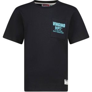 Vingino - T-shirt - Korte Mouwen - Blauw - 100% Katoen