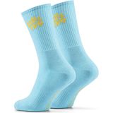 Felix Flos - Performance Step - Zwarte Sportsokken - Katoen - Schokdempend Naadloos & Compressiezone