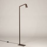 Staande Leeslamp - Bruin - GU10 Fitting - Koker als Kap