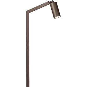 Staande Leeslamp - Bruin - GU10 Fitting - Koker als Kap