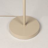 Beige Vloerlamp - Retro - Drie Bollen - Gouden Binnenkant - Dimbaar