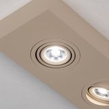 Plafondlamp - Beige - Platte LED Opbouwspot