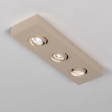 Plafondlamp - Beige - Platte LED Opbouwspot
