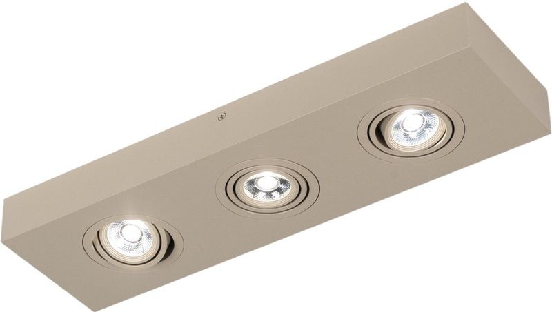 Plafondlamp - Beige - Platte LED Opbouwspot