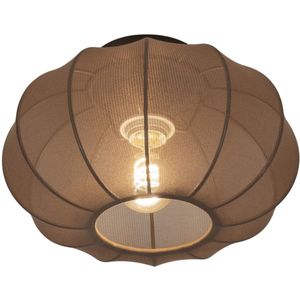 Taftan hanglamp kinderkamer vliegtuig grijs blauw