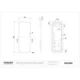 Hotbath - &More Soft Square Spiegel - Rechthoekig - 30x80cm - Geborsteld Koper PVD