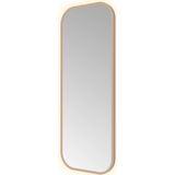 Hotbath - &More Soft Square Spiegel - Rechthoekig - 30x80cm - Geborsteld Koper PVD