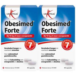 Lucovitaal - Obesimed Forte - Voordeelverpakking - 2 x 42 Capsules