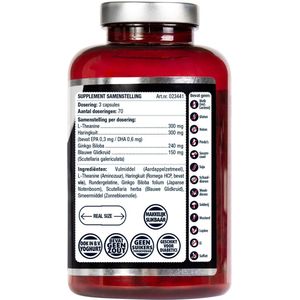 Lucovitaal - L-Theanine Omega 3 - Vetzuren - Haringkuit - Ginkgo Biloba - Blauwe Glidkruid